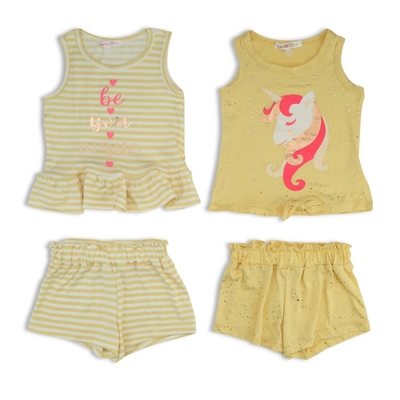 Nannette baby Girls 4Pc Outfit Sets , Size 18M